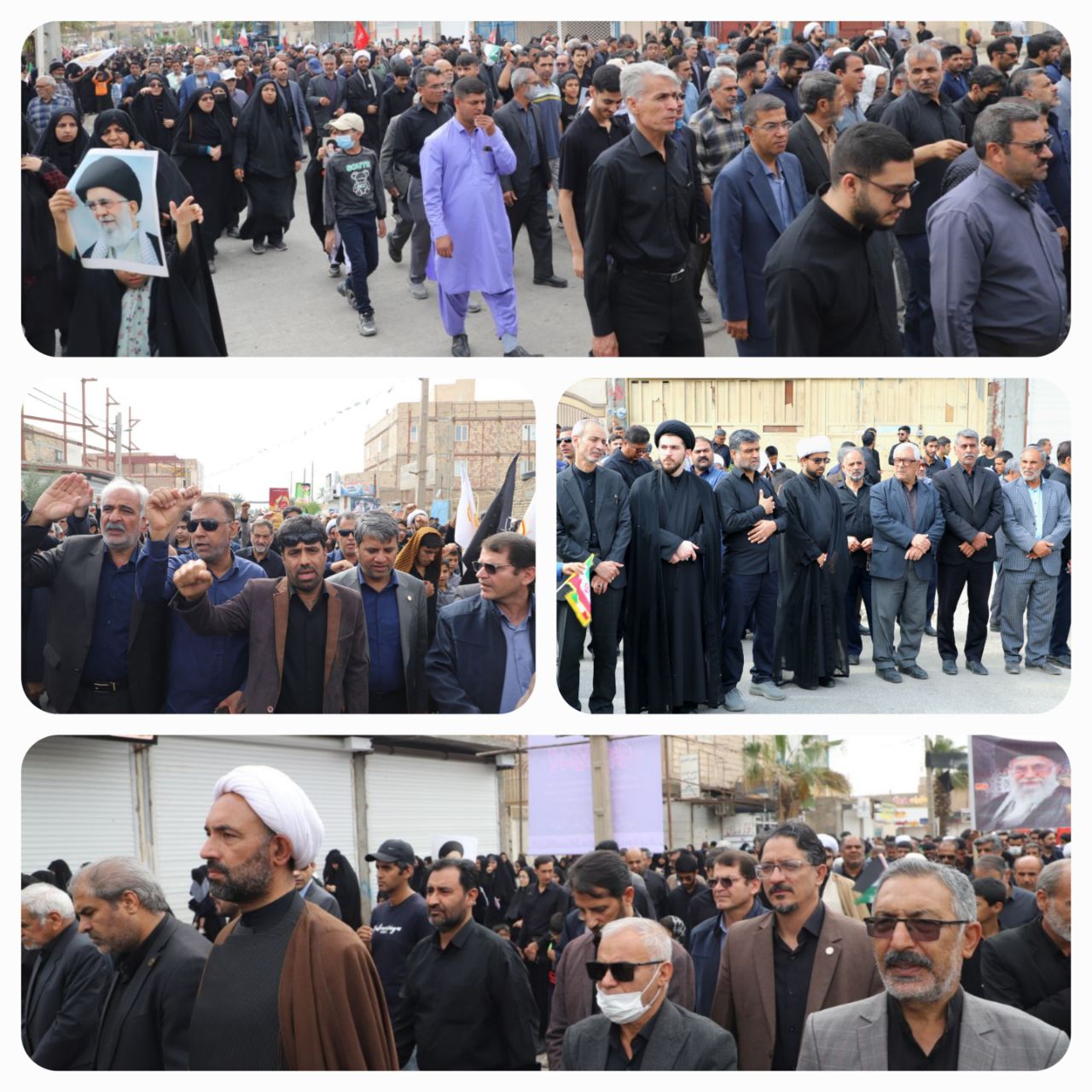 حضور جامعه پژوهشگاه زابل در راهپیمایی عظیم عزاداران شهید والامقام آیت الله خامنه ای ( قدس سره )